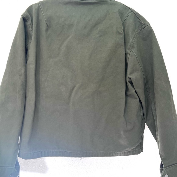 Zara full-zip front closure Green Shirt Jacket with Classic Collar S - Picture 11 of 13